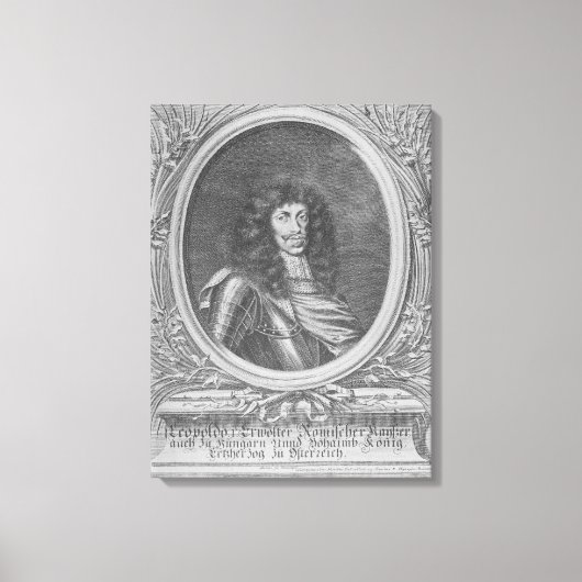 Leopold I, Heilige Romeinse keizer Canvas Afdruk (Voorkant)