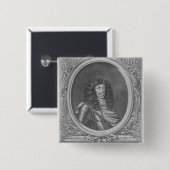 Leopold I, Heilige Romeinse keizer Vierkante Button 5,1 Cm (Voorkant /achterkant)