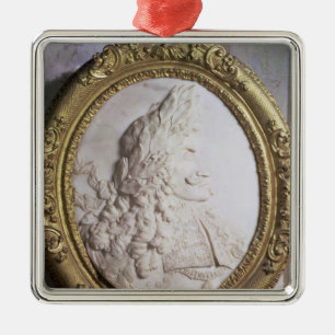 Leopold I relief-portret van Paul Strudel Metalen Ornament