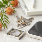 Leopold I relief-portret van Paul Strudel Sleutelhanger (Zijkant)