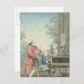 Leopold Mozart en zijn kinderen Wolfgang Briefkaart (Voorkant / Achterkant)