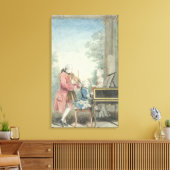 Leopold Mozart en zijn kinderen Wolfgang Canvas Afdruk (Insitu (Woonkamer))