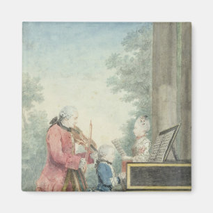 Leopold Mozart en zijn kinderen Wolfgang Magneet