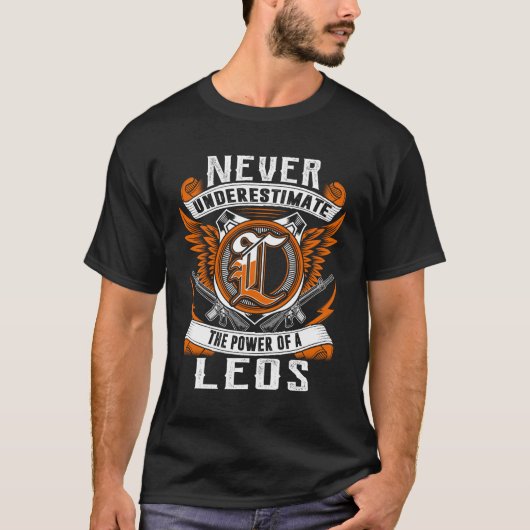 LEOS - Onderschat nooit gepersonaliseerd T-shirt (Voorkant)