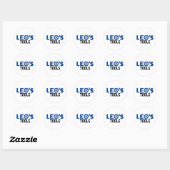 Leo's Sticker Klassieke ronde (Vel)