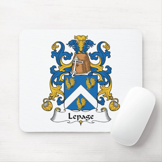Lepage Family Crest Muismat (Met muis)