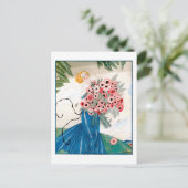 Lepape Art Deco Mode Illustratie zomer Briefkaart (Staand voorkant)