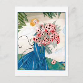 Lepape Art Deco Mode Illustratie zomer Briefkaart
