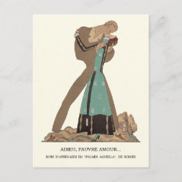 Lepape Goodbye Poor Love Mode Illustratie Briefkaart