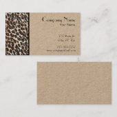 Lepard-afdrukrand Visitekaartje (Voorkant / Achterkant)