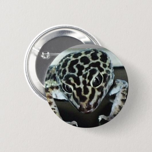 Lepard Gecko Ronde Button 5,7 Cm (Voorkant /achterkant)