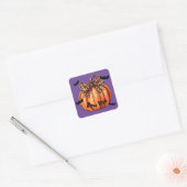 Lepard print Bow pompoen Halloween Custom Sticker (Envelop)