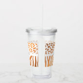 Lepard Print / Zebra Print Acryl Drinkbeker (Rechts)