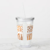 Lepard Print / Zebra Print Acryl Drinkbeker (Links)