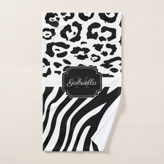 Lepard Print / Zebra Print Bad Handdoek (Handdoek)