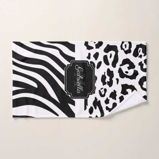 Lepard Print / Zebra Print Bad Handdoek (Handdoek)