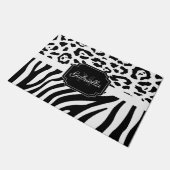 Lepard Print / Zebra Print Deurmat (Schuin)
