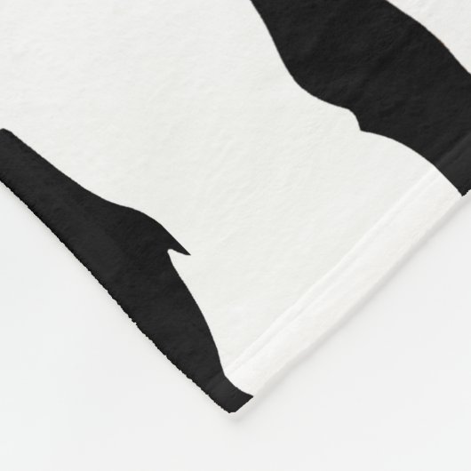 Lepard Print / Zebra Print Fleece Deken (Hoek)