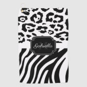 Lepard Print / Zebra Print Golfhanddoek (Voorkant)