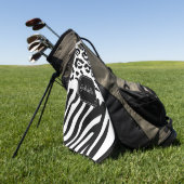 Lepard Print / Zebra Print Golfhanddoek (Groen)