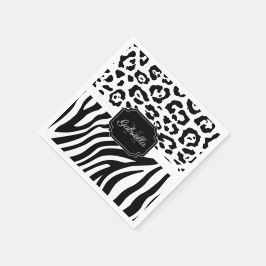 Lepard Print / Zebra Print Servet (Hoek)
