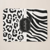 Lepard Print / Zebra Print Sherpa Deken (Voorkant (horizontaal))
