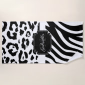 Lepard Print / Zebra Print Strandlaken (Voorkant)