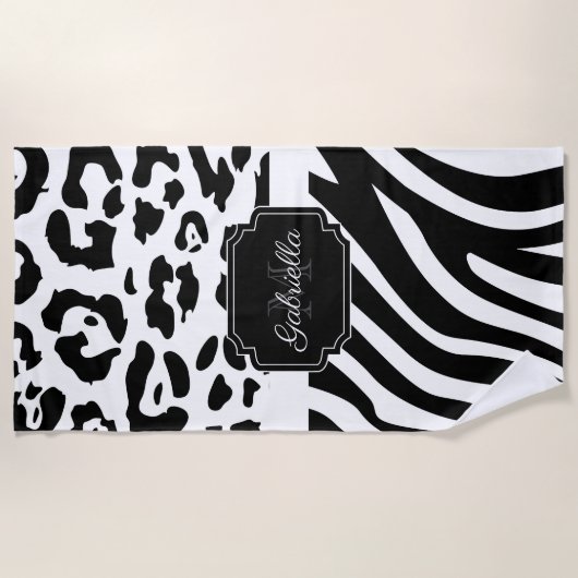 Lepard Print / Zebra Print Strandlaken (Voorkant)