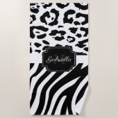 Lepard Print / Zebra Print Strandlaken (Voorkant)