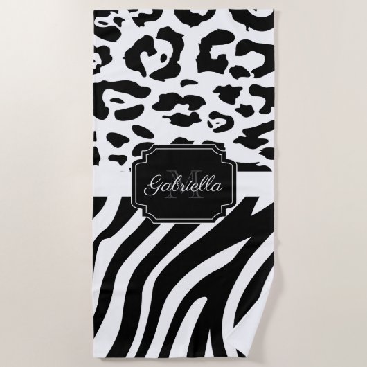 Lepard Print / Zebra Print Strandlaken (Voorkant)