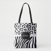 Lepard Print / Zebra Print Tote Bag (Voorkant)