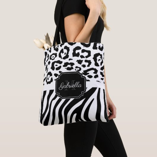 Lepard Print / Zebra Print Tote Bag (Dichtbij)