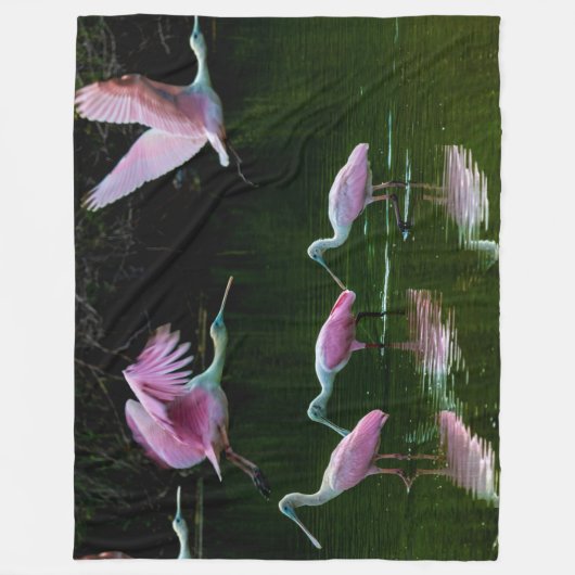 LEPEL KRAAN FLEECE DEKEN (Voorkant)