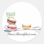 Lepel van Macarons stickers (Voorkant)