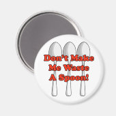 Lepel verspillen! magneet (Voorkant / Achterkant)