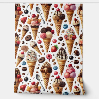 Lepel vol suiker behang