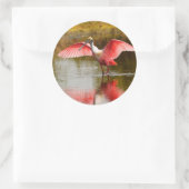 lepelaar ronde sticker (Tas)