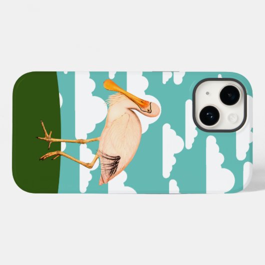 Lepelaar, Roze Case-Mate iPhone Case (Achterkant (horizontaal))