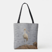 Lepelaar vogel tote bag (Achterkant)