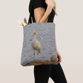 Lepelaar vogel tote bag (Dichtbij)