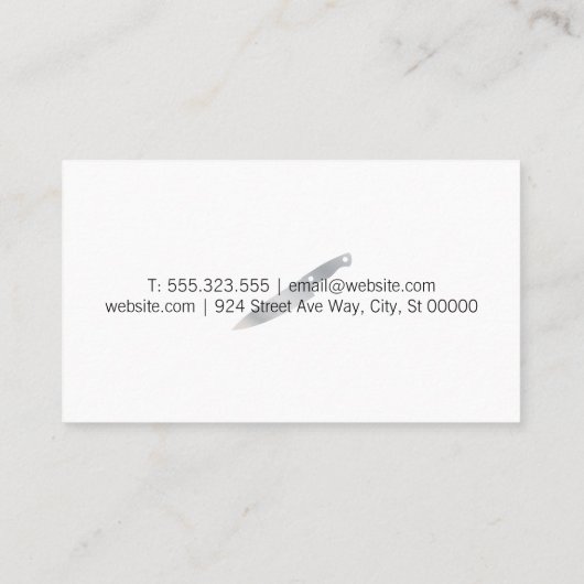 Lepels Spices Chef Koken Visitekaartje (Achterkant)