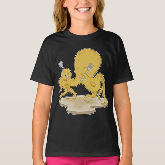 lepelvork van de octopus t-shirt (Voorkant)