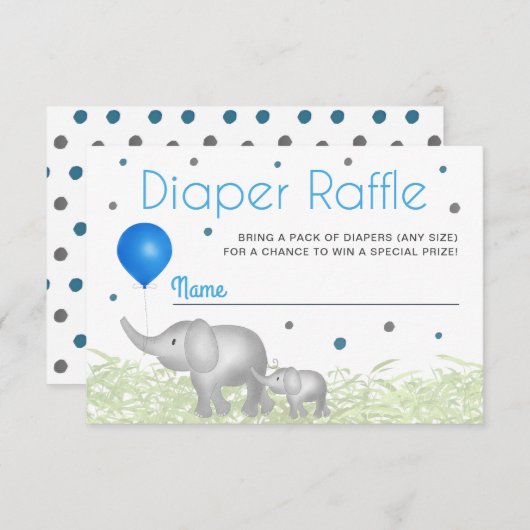 Lephants Enclosure Card voor Waterverf van luidere Informatiekaartje (Voorkant / Achterkant)