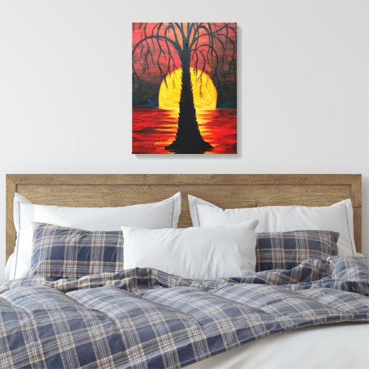 Lepidodendron poster canvas afdruk (Insitu (Slaapkamer))