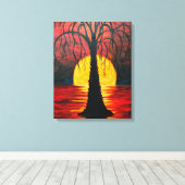 Lepidodendron poster canvas afdruk (Insitu (Houten vloer))