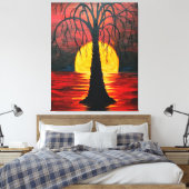 Lepidodendron poster canvas afdruk (Insitu (Slaapkamer))
