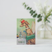 Lepidopterist/Dog Sitter  Visitekaartje (Staand voorkant)