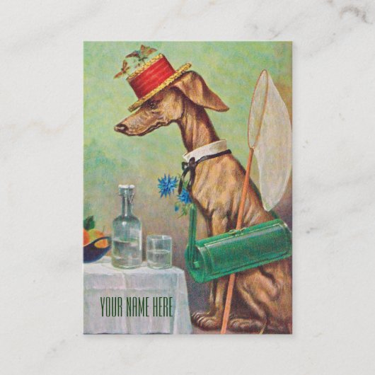 Lepidopterist/Dog Sitter  Visitekaartje (Voorkant)