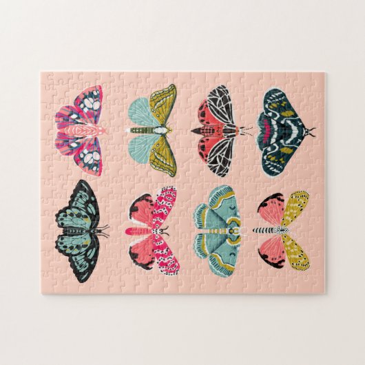 Lepidoptery No. 1 Moth Study Illustration Legpuzzel (Horizontaal)