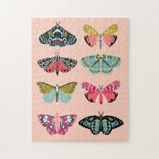 Lepidoptery No. 1 Moth Study Illustration Legpuzzel (Verticaal)